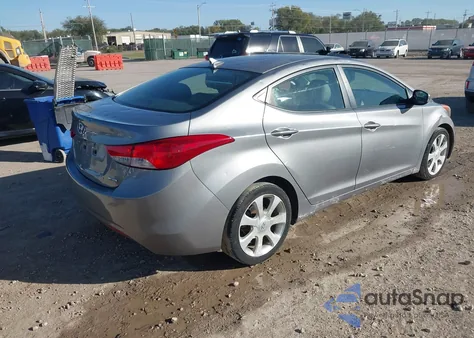 2011 Hyundai Elantra Limited (Ulsan Plant) from USA, damaged, VIN KMHDH4AE1BU117864